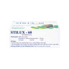 Thuốc Stilux-60 giảm lo âu, mất ngủ (hộp 10 vỉ x 10 viên)