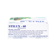 Thuốc Stilux-60 giảm lo âu, mất ngủ (hộp 10 vỉ x 10 viên)