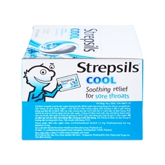Viên ngậm Strepsils Cool kháng khuẩn, giảm đau họng (hộp 50 gói x 2 viên)