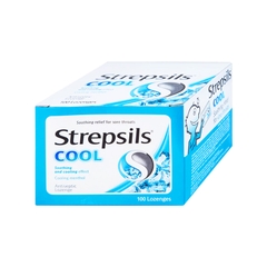 Viên ngậm Strepsils Cool kháng khuẩn, giảm đau họng (hộp 50 gói x 2 viên)