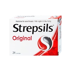 Viên ngậm Strepsils Original trị đau họng (hộp 2 vỉ x 12 viên)