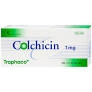 Thuốc Colchicin Traphaco 1mg điều trị gout cấp, dự phòng gout tái phát (hộp 1 vỉ x 20 viên)