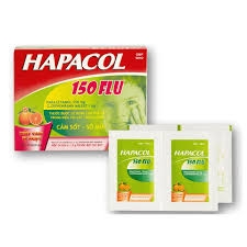 Thuốc cốm sủi bọt Hapacol 150 Flu điều trị triệu chứng cảm sốt, sổ mũi (hộp 24 gói)
