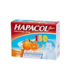 Bột sủi Hapacol 150 giảm đau, hạ sốt (hộp 24 gói)