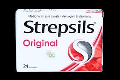 Viên ngậm Strepsils Original trị đau họng (hộp 2 vỉ x 12 viên)
