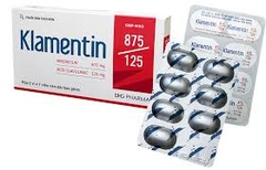 Thuốc Klamentin 875/125 điều trị nhiễm khuẩn (hộp 2 vỉ x 7 viên)