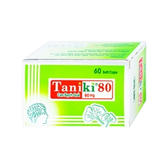 Thuốc Taniki 80 điều trị thiểu năng tuần hoàn não, phòng ngừa Alzheimer (hộp 6 vỉ x 10 viên)