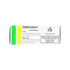 Thuốc Terpinzoat làm loãng đờm và hỗ trợ điều trị các triệu chứng ho (hộp 10 vỉ x 10 viên)