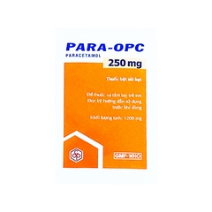 Thuốc bột uống Traphacol 250mg giảm đau, hạ sốt (hộp 24 gói x 2.5mg)