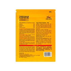 Miếng dán Tiger Balm Plaster-RD giảm mỏi cơ, đau và nhức cơ 10cm x 14cm (gói 3 miếng)
