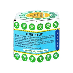 Thuốc mỡ Tiger Balm White  giảm đau đầu, nghẹt mũi (hộp 1 lọ x 19,4g)