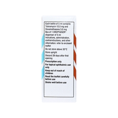 Hỗn dịch nhỏ mắt Tobradex điều trị viêm mắt (hộp 1 chai x 5ml)