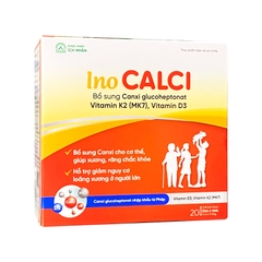 Thực phẩm bảo vệ sức khỏe Inocalci (hộp 4 vỉ x 5 ống)