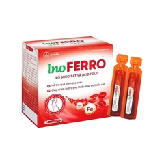 Siro InoFerro bổ sung sắt, hỗ trợ quá trình tạo máu (hộp 4 vỉ x 5 ống)