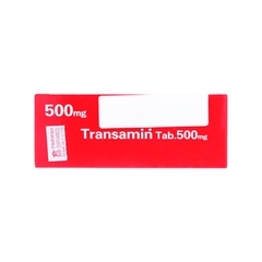 Thuốc Transamin Tab.500mg Daiichi điều trị chảy máu, rong kinh (hộp 10 vỉ x 10 viên)