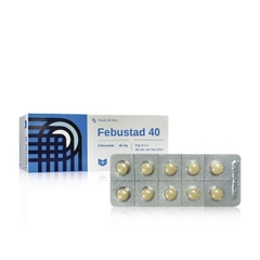 Thuốc Febustad 40 điều trị tăng acid uric huyết mạn tính (hộp 3 vỉ x 10 viên)
