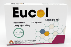 Dung dịch uống Eucol 1,25mg/5ml điều trị viêm mũi dị ứng, mày đay (hộp 20 ống)