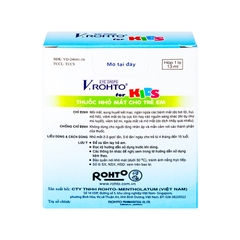 Thuốc nhỏ mắt V.Rohto For Kids giảm mỏi mắt, đỏ mắt cho trẻ em (chai 13ml)