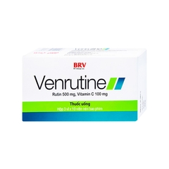 Thuốc Venrutine điều trị trĩ, xuất huyết dưới da (hộp 3 vỉ x 10 viên)
