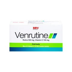 Thuốc Venrutine điều trị trĩ, xuất huyết dưới da (hộp 3 vỉ x 10 viên)