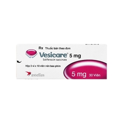 Thuốc Vesicare 5mg điều trị tiểu không tự chủ (hộp 3 vỉ x 10 viên)