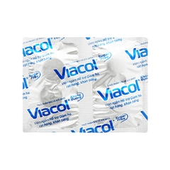 Viên ngậm Viacol hỗ trợ giảm ho, rát họng, khàn tiếng (hộp 5 vỉ x 4 viên)