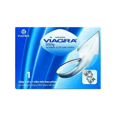 Thuốc Viagra 50mg điều trị rối loạn cương dương (hộp 1 vỉ x 1 viên)
