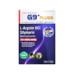 Viên uống G9 Pluss hỗ trợ mát gan, giải độc gan (hộp 1 chai x 60 viên)