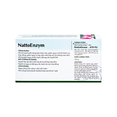 Viên uống NattoEnzym DHG hỗ trợ cải thiện tình trạng say xẩm, chóng mặt (hộp 3 vỉ x 10 viên)