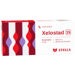 Thuốc Xelostad 15 dự phòng và điều trị huyết khối (Hộp 1  vỉ x 14 viên)