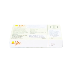 Thuốc Yaz tránh thai hàng ngày, điều trị mụn trứng cá (hộp 1 vỉ x 28 viên)