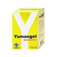 Hỗn dịch uống Yumangel 1g điều trị trào ngược dạ dày, thực quản (hộp 20 gói x 15ml)