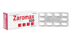 Thuốc Zaromax 500 điều trị nhiễm khuẩn (hộp 3 vỉ x 10 viên)