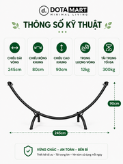 Võng Bán Nguyệt VDT01 DOTAMART - Võng Xếp Thế Hệ Mới Cao Cấp.....