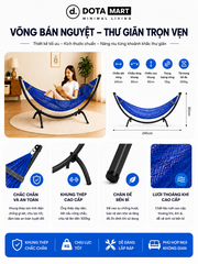 Võng Bán Nguyệt VDT01 DOTAMART - Võng Xếp Thế Hệ Mới Cao Cấp.....