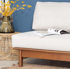 Vỏ Bọc Nệm Sofa VLINE Màu Be – Vải nhập khẩu, chống thấm & kháng bụi | Decoraz.vn