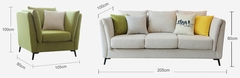 Sofa văng nỉ 5CSF-198 – Kéo ra thành giường, khung gỗ tự nhiên, nỉ cao cấp | Decoraz.vn