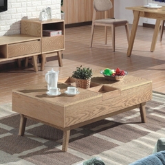 Bàn Trà Gỗ Tự Nhiên 5CBT-136 – Thiết Kế Đa Năng, Màu Gỗ Sồi Sang Trọng, Phù Hợp Mọi Không Gian | Decoraz.vn