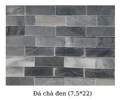 ĐÁ CHÀ ĐEN 7.5x22
