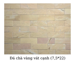 ĐÁ CHÀ VÀNG VÁT CẠNH 7,5x22