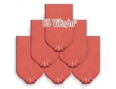 Ngói con sò 250 Gốm Đất Việt