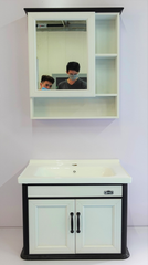 Tủ chậu Lavabo Akhoa trắng đen