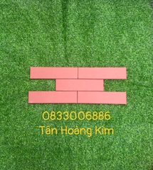 Gạch thẻ 6x24cm màu đỏ đậm Gốm Đất Việt