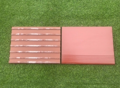 Gạch bậc thềm 40x30cm màu đỏ tráng men Gốm Đất Việt