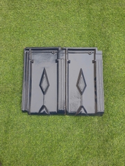 Ngói lợp 16v/m2 Hạ Long tráng men màu xanh coban