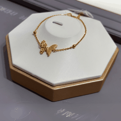 Lắc Tay Vàng 24K Hình Bướm Và Hoa Mai