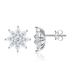 Bông Tai Bạc Hoa 8 Cánh Sang Trọng - Seven Degree