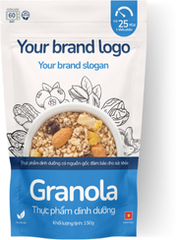 Túi zip đứng hiệu ứng mờ - mẫu số 1