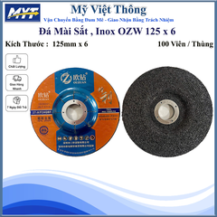 ĐÁ MÀI INOX 125 x 6 OZW