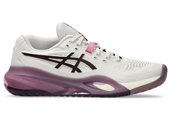 Giày Pickleball ASICS Gel-Resolution X nữ SOFT OAT/DARK AUBERGINE